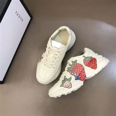 gucci rhyton strawberry sneakers|Gucci rhyton sneakers cheap.